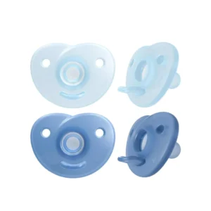 پستانک فیلیپس تمام سیلیکونی 0 تا 6 ماه اونت soothie آبی AVENT