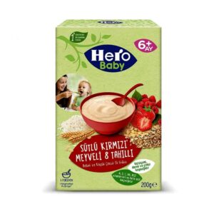 غذای کودک غلات و توت فرنگی هرو بیبی 200g Hero Baby
